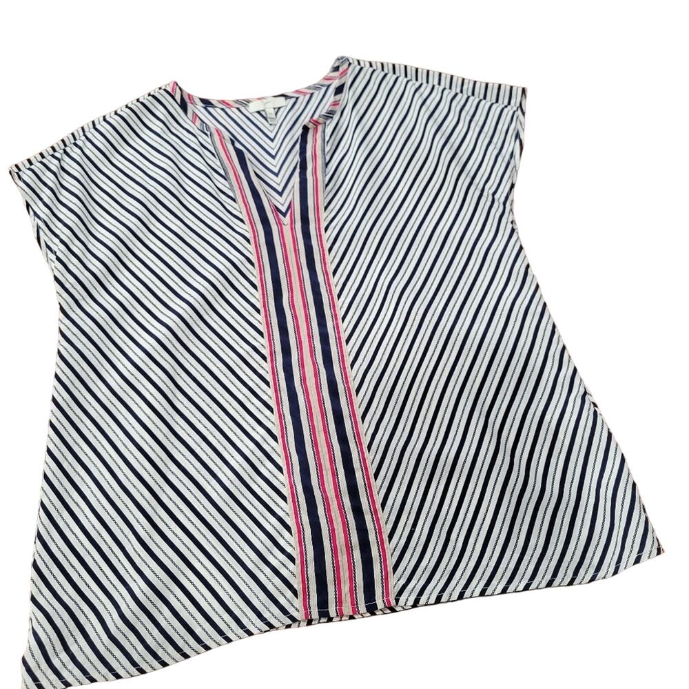 Joie 100% Silk V Neck Cap Sleeve Top Blouse Size XS